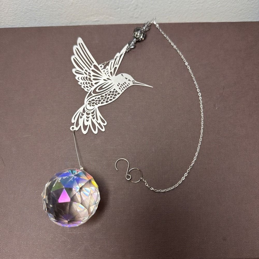 New Hummingbird Crystal Sun‎ Catcher Meaningful Light Window Charm Rainbow